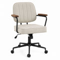 Adjustable Swivel Office Chair with Fabric and Metal Frame