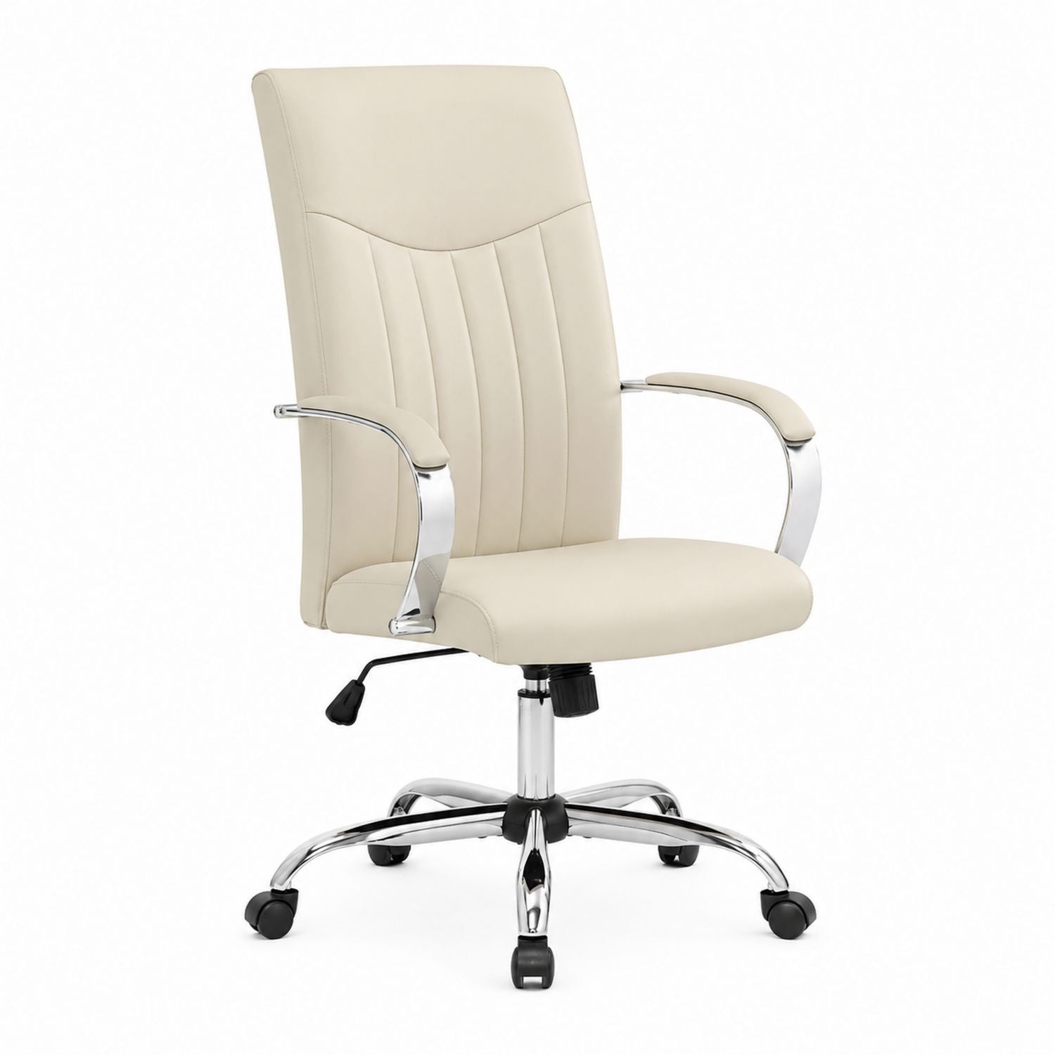 High Back PU Leather Office Chair with Chrome Frame