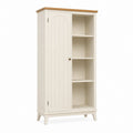 Freestanding MDF Storage Cabinet with Shelving Ivory 180cm